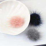 Mink Fur Ball Hair Barrette DIY Headdress Flower Accessories