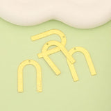 10Pcs Bumpy U Shape Charms Jewelry Accessories Brass Parts DIY Making