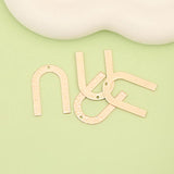 10Pcs Bumpy U Shape Charms Jewelry Accessories Brass Parts DIY Making