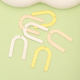 10Pcs Bumpy U Shape Charms Jewelry Accessories Brass Parts DIY Making