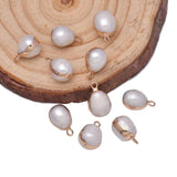 2Pcs Freshwater Cultured Pearl Charms for Jewelry Making