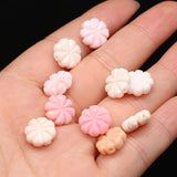 2pcs Freshwater Shells Loose Beads Crafts DIY Jewelry 12x12mm