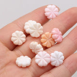2pcs Freshwater Shells Loose Beads Crafts DIY Jewelry 12x12mm