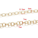 1Meter Stainless Steel Chunky Chains For DIY Necklace