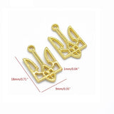100 Pcs Ukrainian Symbol Pendants - Ukraine Remembrances Jewelry