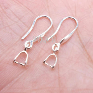 10X 925 Silver/Gold Earrings Hooks DIY Jewelry Making Supplies