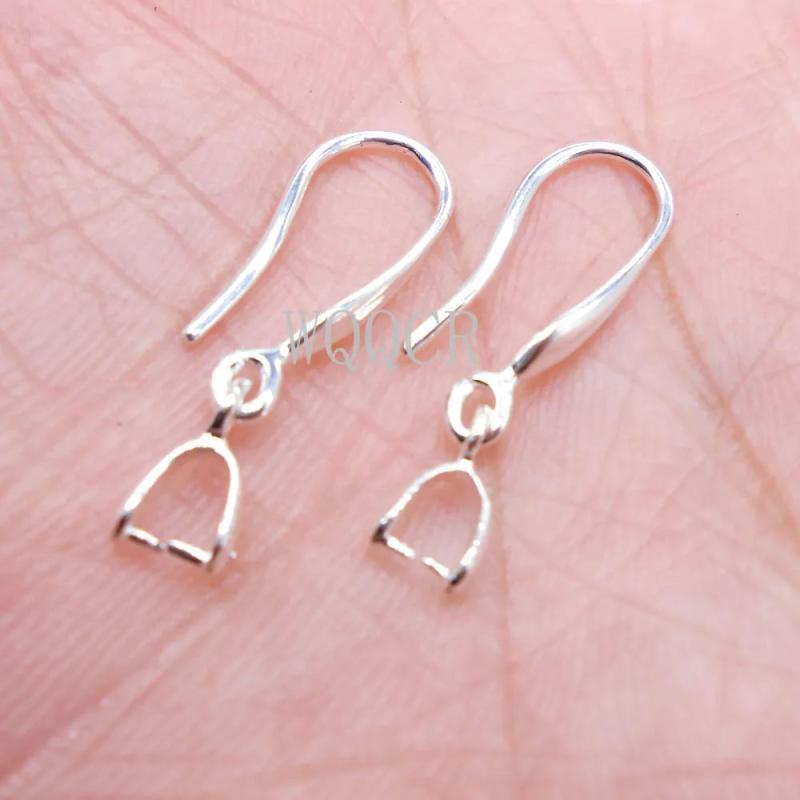 10X 925 Silver/Gold Earrings Hooks DIY Jewelry Making Supplies