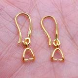 10X 925 Silver/Gold Earrings Hooks DIY Jewelry Making Supplies