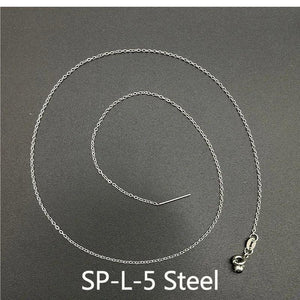 2PCS Cross Chains Stainless Steel Necklace Chain