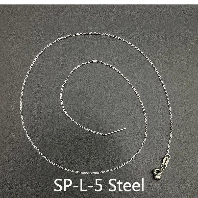 2PCS Cross Chains Stainless Steel Necklace Chain