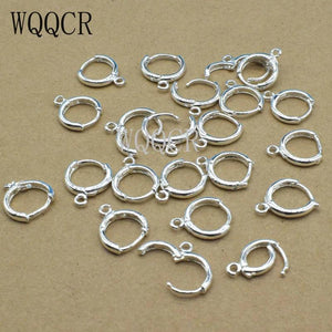 10 PCS 925 Silver Lever Back Ear DIY Earrings 13MM Hoop Settings