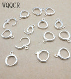 10 PCS 925 Silver Lever Back Ear DIY Earrings 13MM Hoop Settings