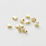 20Pcs Heart Spacer Beads 5x6mm for DIY Bracelet Necklace Jewelry Making