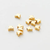 20Pcs Butterfly Spacer Beads 14K/18K 5x6mm Silver Plated DIY Jewelry Making