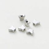 20Pcs Butterfly Spacer Beads 14K/18K 5x6mm Silver Plated DIY Jewelry Making
