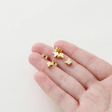 20Pcs Butterfly Spacer Beads 14K/18K 5x6mm Silver Plated DIY Jewelry Making