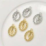 14K Hollow Flower Pendant for Jewelry DIY