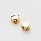20Pcs Spacer Beads 14K/18K Plated Brass 6mm Flowers Bead DIY Jewelry Making
