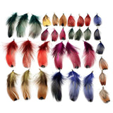 10pcs/Lot Colorful Dot Feather Tassel Pendant for Jewelry Making