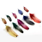 10pcs/Lot Colorful Dot Feather Tassel Pendant for Jewelry Making