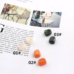 Natural Stone Beads Ball Earring Bracelet Pendant Components 10pcs