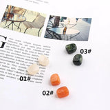 Natural Stone Beads Ball Earring Bracelet Pendant Components 10pcs