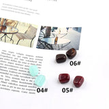 Natural Stone Beads Ball Earring Bracelet Pendant Components 10pcs