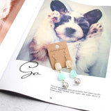Natural Stone Beads Ball Earring Bracelet Pendant Components 10pcs