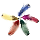 10pcs Colorful Dot Feather Tassel Clips DIY Necklace Earring