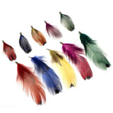 10pcs Colorful Dot Feather Tassel Clips DIY Necklace Earring