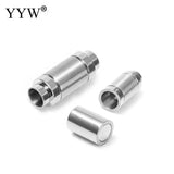 2pcs Stainless Steel Magnetic Clasps 6mm For Leather Cord Bracelet
