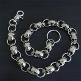 Vintage Skull Charm Wallet Chain Punk Jewelry
