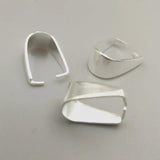 50pcs Silver Copper Necklace Clamp Jewelry Clasps DIY Accessories