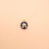 10Pcs Lovely Bee Flower Charms Enamel Pendant for DIY Earrings Jewelry Making