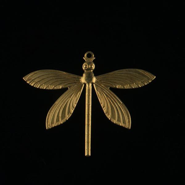 52.1*64.5mm Brass Hanging Dragonfly Charm Pendant for DIY Jewelry
