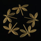 52.1*64.5mm Brass Hanging Dragonfly Charm Pendant for DIY Jewelry