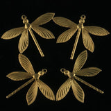 52.1*64.5mm Brass Hanging Dragonfly Charm Pendant for DIY Jewelry