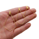 10Pcs Stainless Steel Geometric Earring Hooks DIY Jewelry Making