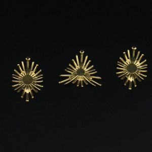 Brass Shaped Hanging Sun Flower Pendant for Jewelry Making