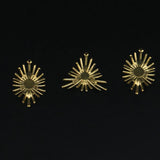 Brass Shaped Hanging Sun Flower Pendant for Jewelry Making