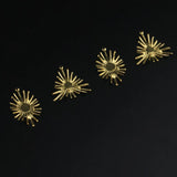 Brass Shaped Hanging Sun Flower Pendant for Jewelry Making
