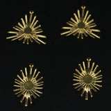 Brass Shaped Hanging Sun Flower Pendant for Jewelry Making