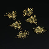 Brass Shaped Hanging Sun Flower Pendant for Jewelry Making