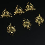 Brass Shaped Hanging Sun Flower Pendant for Jewelry Making