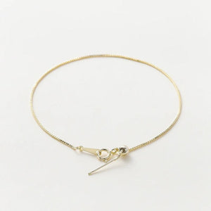 2Pcs Plated Brass Necklace Bracelet Chain DIY Jewelry Making Women