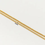 2Pcs Plated Brass Necklace Bracelet Chain DIY Jewelry Making Women
