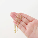 2Pcs Plated Brass Necklace Bracelet Chain DIY Jewelry Making Women