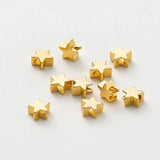 20pcs Star Shape Beads Bracelet Spacer for DIY Jewelry 14K/18K Plated