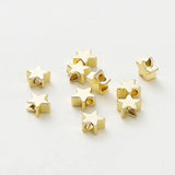 20pcs Star Shape Beads Bracelet Spacer for DIY Jewelry 14K/18K Plated