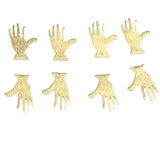 Brass Double Side Brushed Personality Pendant DIY Earring Accessories